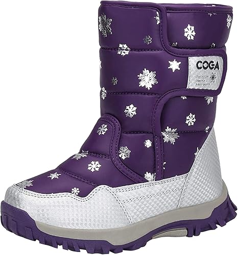 Amazon Putu スノーブーツ キッズ ジュニア ブーツ 女の子 男の子 防水 保暖 冬用ブーツ 雪遊び スキー 雪用ブーツ 子供靴 靴 シューズ Putu ブーツ