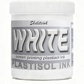 Shaliteink&reg; 32oz White Plastisol Screen Printing Ink | Highly opaque plastisol ink works perfectly on cotton, polyester and blended fabrics for DIY apparel screen printing