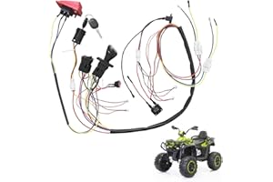 BUMPKAI 6V 12V 24V DIY Wire Harness Electric Conversion Kit for Kid's Ride On Toys Car,Set of Wire Harness Switch for Children Power Wheels Trax Upgrade Replacement Parts