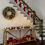 Eambrite Set of 4 Twig Trees with Lights 60 cm Battery Operated Indoor Decor view 3