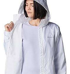 Columbia Womens Switchback IV Rain Jacket, White, 2X