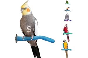 Sweet Feet and Beak Safety Pumice Perch - Trims Nails and Beak - Promotes Healthy Feet - Safe Non-Toxic Bird Supplies for Bird Cages - Small 8"