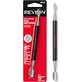 Revlon Stainless Steel Nail Groomer, Black, 1 Count | Dual-ended stainless steel nail groomer that cleans under nails and lifts cuticles.