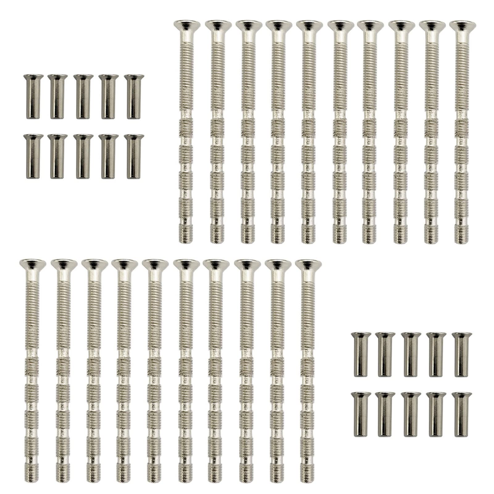 M4 *60mm Bolt Connecting Screws and Sleeve, Male to Female for Door Handle Knobs Escutcheons and Others (40)