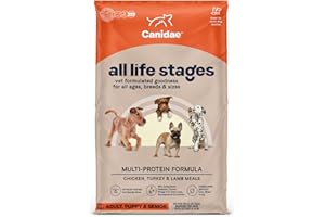 Canidae All Life Stages Premium Dry Dog Food for All Breeds, Multi-Protein Recipe with Chicken, Turkey & Lamb Meals Recipe, 40 lbs, For All Ages & Multi-Dog Homes