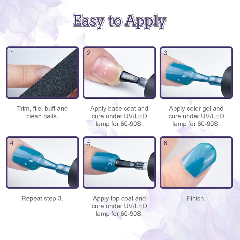 Kit de esmalte de uñas de Gel de 20 colores con Base de luz UV capa superior mate Gel de uñas vibrante de alto brillo equipado con herramientas de manicura… — foto 8 de 8