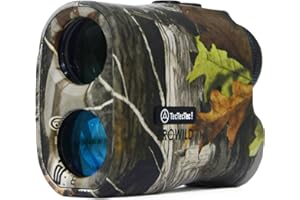 TecTecTec ProWild Hunting Rangefinder 6X Magnification, up to 540 Yards Laser Range Finder for Hunting with Range Scan, Speed Mode, CR2 Battery, and High-Precision Fast Measurements - Camo