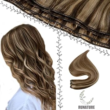 Amazon Com Runaturet Sew In Hair Color 4p27 Dark Brown With