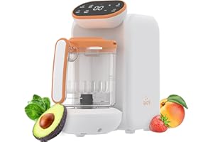 Quook 5-in-1 Baby Food Maker by Quark- Easy-to-Use Baby Food Processor - Baby Bottle Warmer, Steamer, Blender and Food Proces