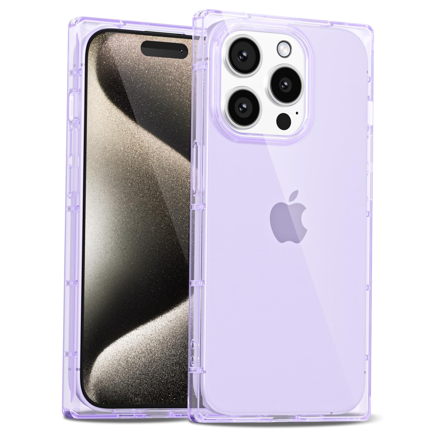 LoeoeL for iPhone 15 Pro Max Clear Case Rectangle