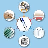 iHMeiju 8pcs Waterproof Deep Reach Markers Long Nose Permanent Ink 2mm Tip view 6