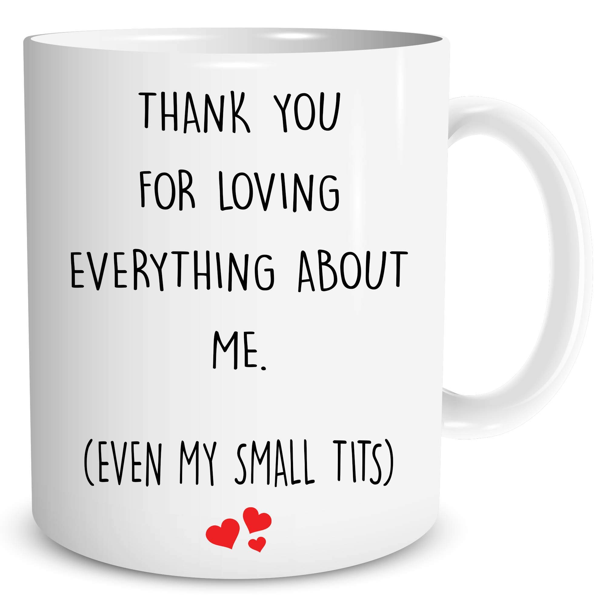 Funny Coffee Mugs Husband Gift Boyfriend Mug Best Friend Humour Present Birthday Christmas Valentines Banter Small Tits Present WSDMUG1225