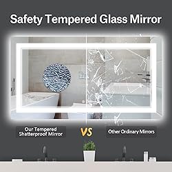 ISTRIPMF 60x28 Inch LED Bathroom Mirror with