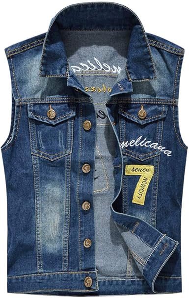 plus size sleeveless denim jacket