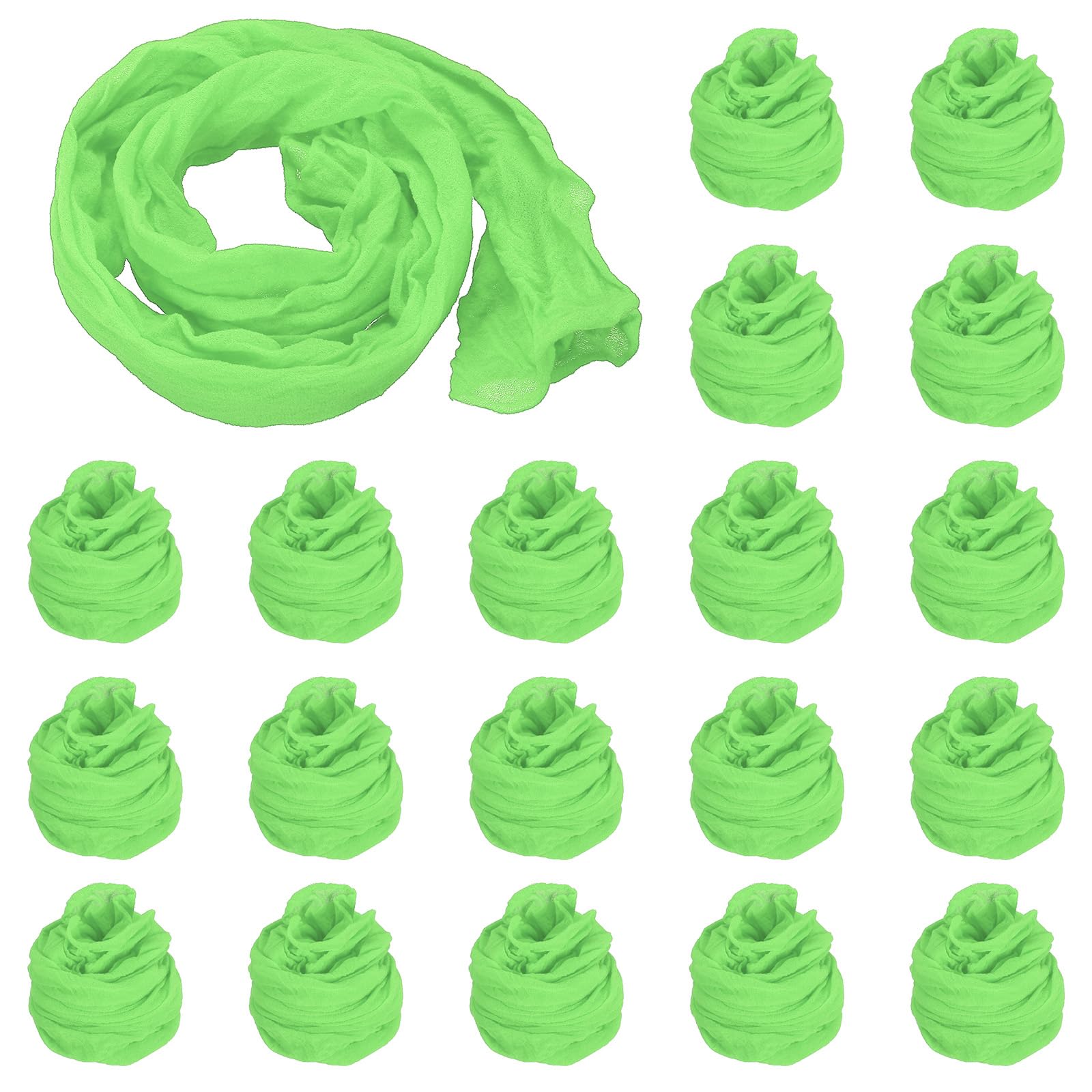 PATIKIL Nylon Stockings DIY Flower, 20Pcs Stocking Flower Fabric Material Tensile Silk Stocking Flowers for DIY Flower Making Wedding Crafts Home Decoration, Green