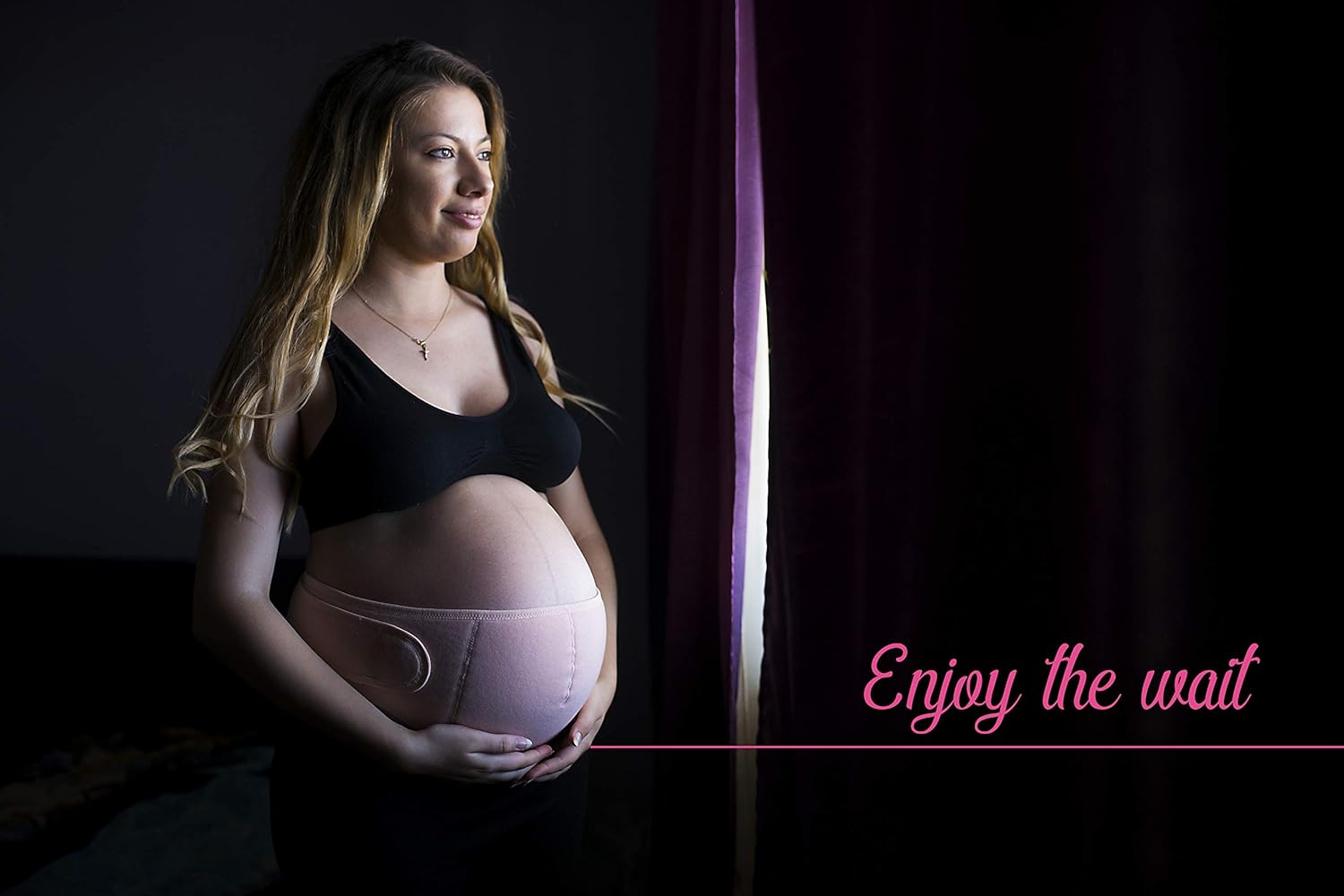 LucyVee Maternity Belt - Comfortable Pregnancy Support for Back & Pelvic Pain Relief with Adjustable Straps. Ergonomic Shape, Breathable Fabric, one Size, Nude: Health & Personal Care