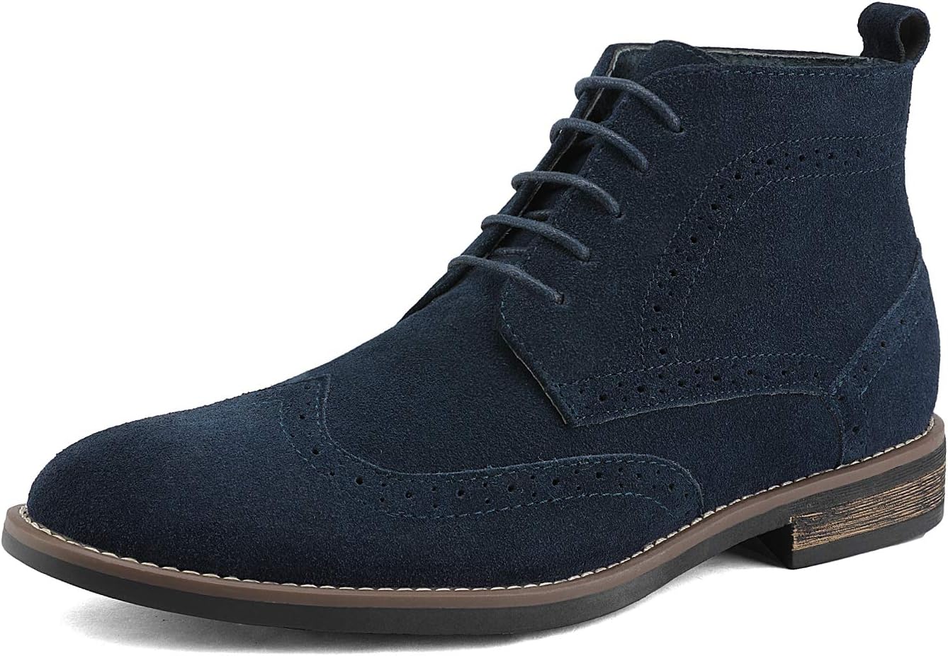 Bruno Marc Men's Suede Leather Lace Up Oxfords Chukka Ankle Boots