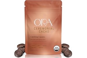 ORA PURE CEREMONIAL CACAO ORA Ceremonial Cacao - Uplifting Uganda - Organic 100% Cacao - Ethical - Regenerative - High Flavanol - Coffee Alternative - Better Energy - Heavy Metals Tested - Unsweetened - 8oz