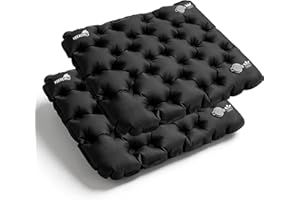 YEEKORO Inflatable Seat Cushion, Lightweight Camping Air Sitting Pad with Repair Cloths, Waterproof Air Cushion, Portable Air