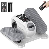 MERACH Under Desk Elliptical Machine, Seated Pedal Exerciser with Straps | Quiet Portable Leg Exercise Machine with 12 Adjustable Speed for Home Office