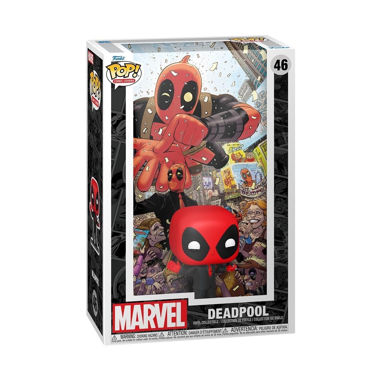 Funko POP! Comic Cover: Marvel - Skrull - Deadpool - (2025) #1 Deadpool In Black Suit - Marvel Comics - Collectable Vinyl Figure - Gift Idea - Official Merchandise - Toys for Kids & Adults