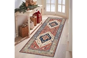 Grosrues Hallway Runner Rug 2'x6' Washable Long Runner Rug Non Slip Area Carpet - Soft Throw for Bedroom, Water Absorbent Ent