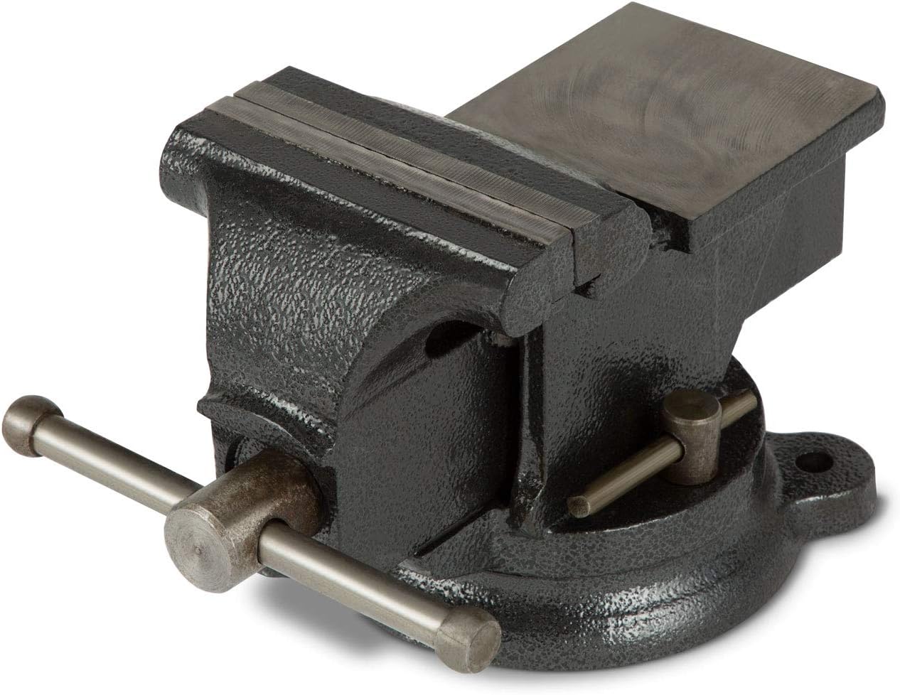 EBERTH 4" Engineers Bench Vice with Anvil (100 mm Jaws, 360° Swivel Base, Cast Steel)