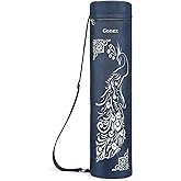 Gonex Yoga Mat Bag, Yoga Mat Carrier Full-Zip Exercise Yoga Mat Carry Bag for Women Men with 2 Multi-Functional Storage Cargo Pockets Extra Wide Adjustable Shoulder Strap