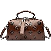 Travistar Crossbody Handbags and Purses Women - Small Leather Embossed Top Handle Purse Shoulder Bag Satchel Bags Tote Cluch
