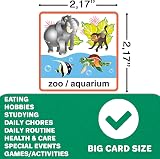 QUOKKA Magnetic Chore Chart for Kids with 145 Reward Cards - Autism ADHD Visual view 4