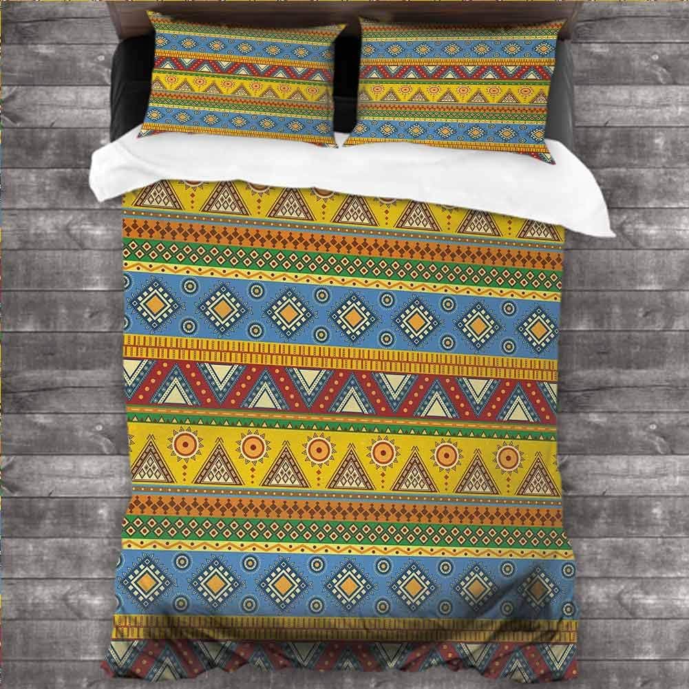 MDOUWoo Bed Sheets Set Aztec,Traditional Classic Tribal