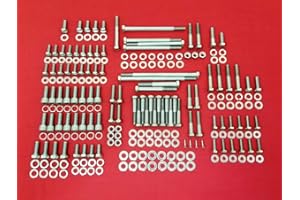 ALLOYBOLTZ - Compatible with 1986-1993 Small Block Ford 302 5.0L EFI Stainless Steel Engine HEX Bolt KIT