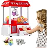Claw Machine for Kids Toy Mini Arcade Machine Candy Grabber Prize Dispenser Vending Machine Arcade Game Machines for Home Party Christmas Birthday Gifts Cool Girl Toys