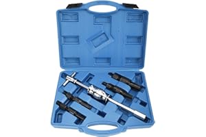 KUNTEC 5pcs Blind Inner Bearing Puller Hole Pilot Bearing Gear Puller Slide Hammer Puller Set