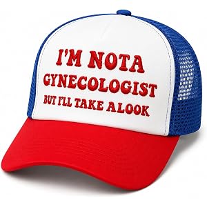 Ovabonzi Funny Trucker Hats Snapback Hat for Women Gag Gifts Funny Hats Baseball Cap