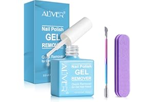 VXHDAG Gel Nail Polish Remover - Gel Polish Remover for Nails in 2-3 Minutes, Not Hurt Nails, No Need for Foil, Soaking or Wrapping, Quickly & Easily Removal + Nail Polish Scraper Kit (15ML)