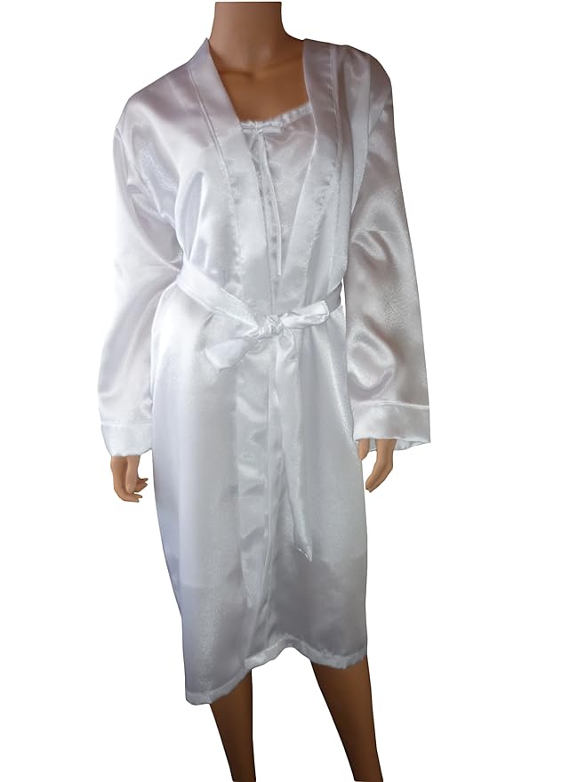 Exclusive Ladies white Satin Nightdress nightie and Gown size 10