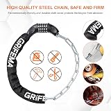 GRIFEMA GAK1201-9 Bike Lock 5-Digit Resettable Chain 900mm Black view 5