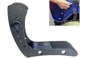 iLIZBay Guitar Support, Electric Guitar Foot Rest, Adjustable Width, Ultra Wide Range of Body Adaptability, Relieves Hand Pressure -Black