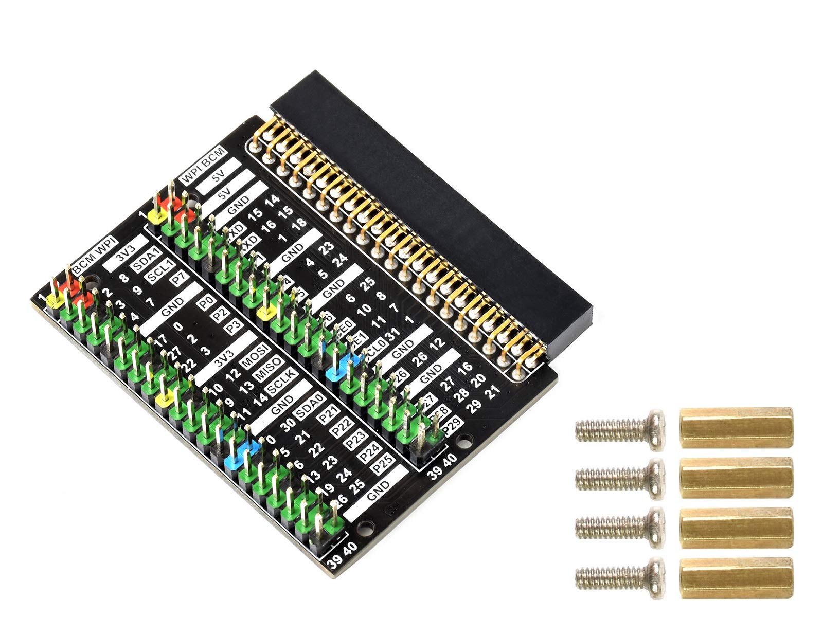 for Raspberry Pi 400 GPIO Header Adapter 2X 40 PIN Color-Coded Header Expansion Board,Easy Expansion