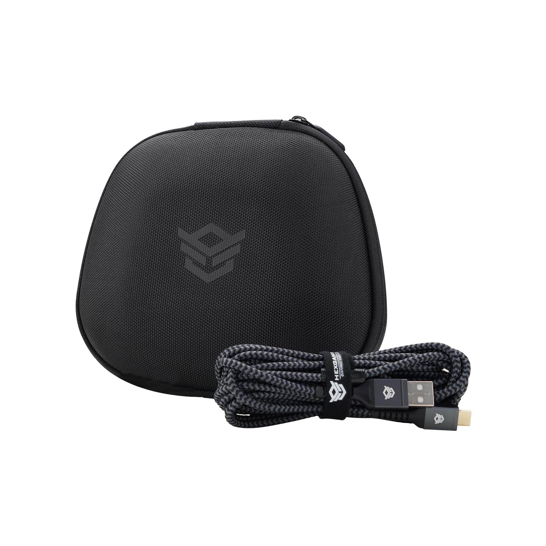 Universal Carrying Case & Type-C 4M Charging Cable & Joysticks Aiming Rings for HEXGAMING Controllers