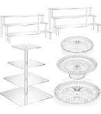 Bakzon 3 Tier Serving Tray For Entertaining, Acrylic Dessert Table Display Set For - View #13