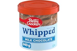 BETTY CROCKER - Frosting - Whipped Milk Chocolate Flavour, 340 Grams Package of Frosting, Great for Cakes and Cupcakes