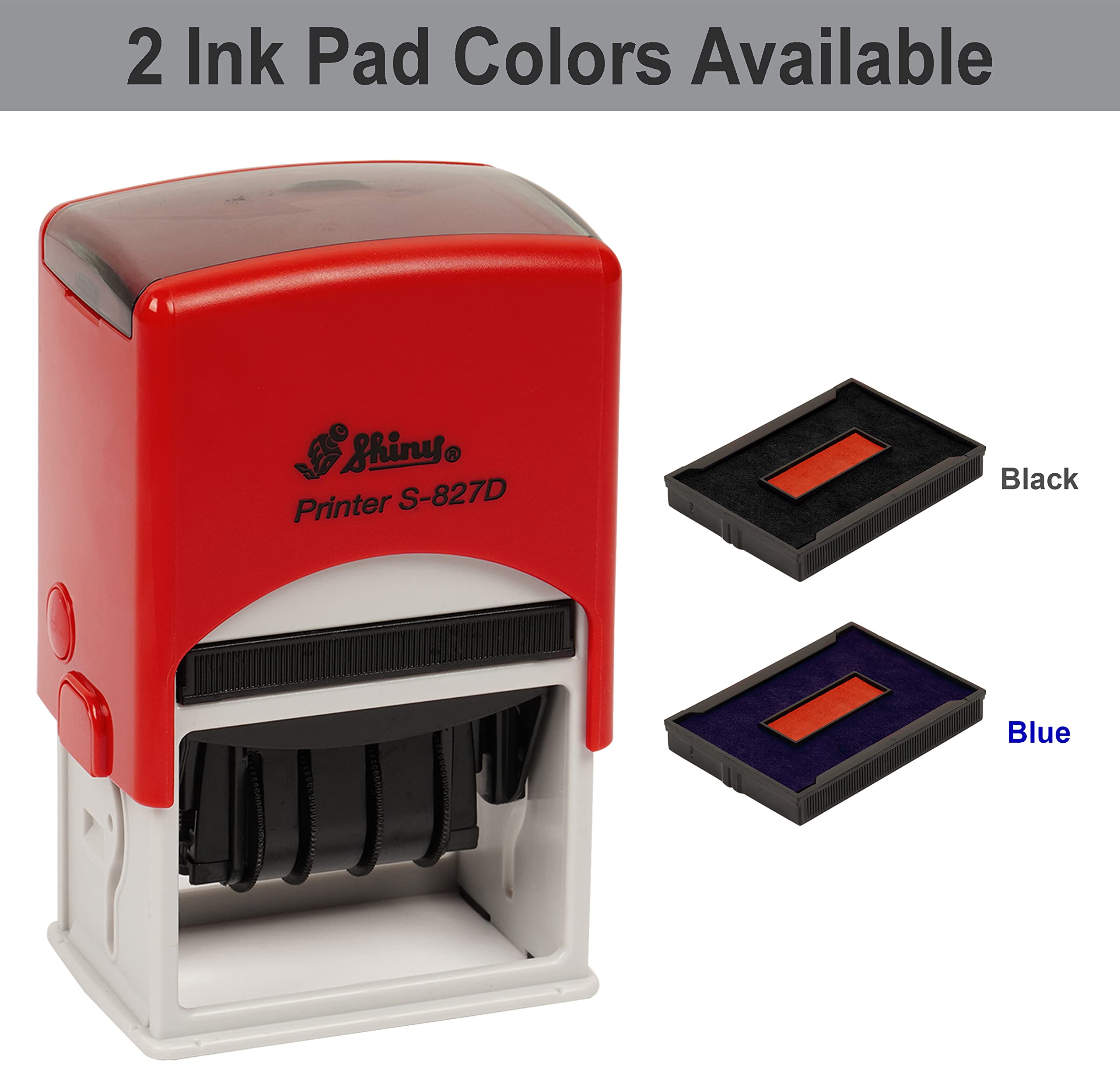 Shiny Date Stamp Self Inking with Checked by Text Ofiice Stationery Rubber Stamper S-827D