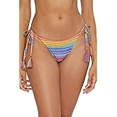 BECCA Shoreline Tie Side Bikini Bottom, Cheeky Coverage, Swimwear Separates for Women