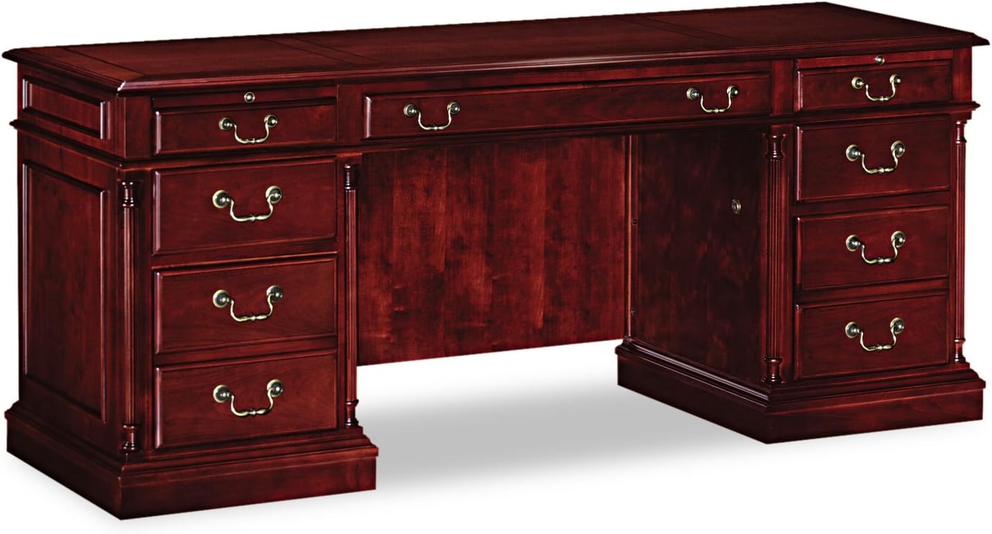 DMI Office Furniture Kneehole Credenza, 72 by 24 by 30-Inch, Cherry