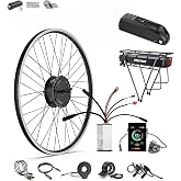 BAFANG Ebike Conversion Kit with Battery 48V 500W Front Wheel Hub Motor Kit | Brushless Geared Motor | DIY Electric Bike Motor Kit | with Display | 4 Riding Modes | for 20"/26"/700C MTB City Road Bike