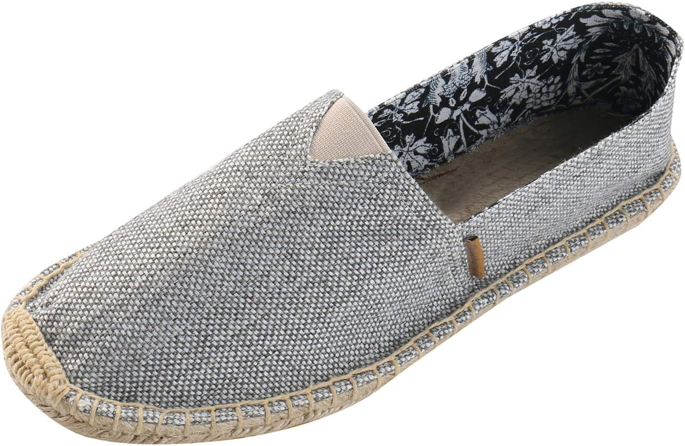 Alexis LeroyWomen's Flat Espadrilles Canvas Shoes Slip on Espadrilles
