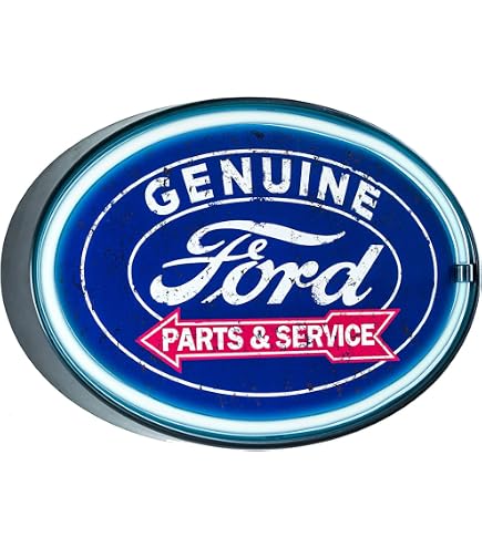 Enseigne Néon Ford Motor Company 1903 Heritage - Éclairage Décoration Murale Garage Mancave