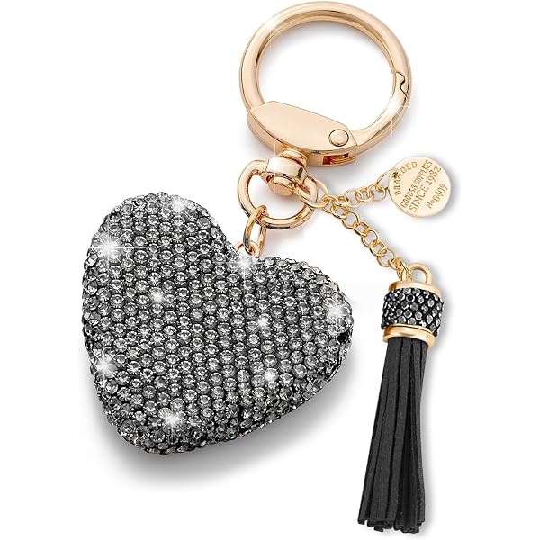 Rhinestone Heart Keychain - Sparkling Bling Key Ring For Women, Valentine's Day & Christmas Gift - View #6